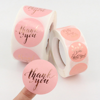 Autocollant de remerciement personnalisable imperméable anti-contrefaçon pour scrapbooking, étiquette adhésive découpée sur mesure en papier avec logo et motif de dessin animé