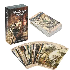 Jeu de 78 cartes de tarot originales avec guide et boîte Impression de cartes de tarot personnalisées vente en gros