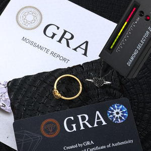 แหวนเพชรรูปหัวใจประดับอัญมณีสีขาว925สีเงินสเตอร์ลิงสีดำ VVS Moissanite ประดับเพชรสำหรับเป็นของขวัญ - Product Image 4