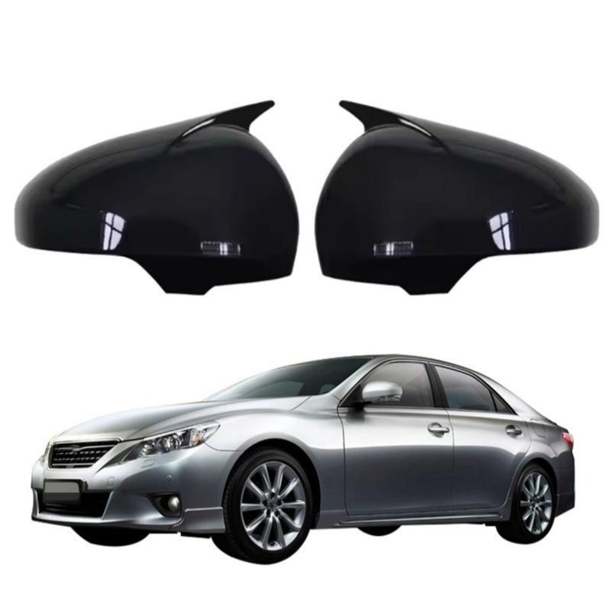 Noir brillant avec style pâte légère