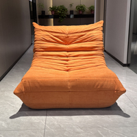 Pouf en tissu compressé de luxe moderne personnalisé, canapé paresseux pour la maison, luxe