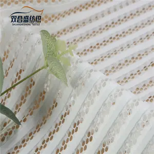 连衣裙条纹100% 涤纶针织空气网眼夹层面料床垫布网