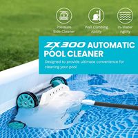 INTEX ZX300 Deluxe Druckseitiger Automatischer Pool-Staubsauger |   28005E PVC-Material Wasserbetriebene Saugvorrichtung für Bodenpools