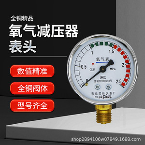 Manómetro de Oxígeno Sheng Yan Y-60, Panel de Instrumentos 0-2.5 Mpa para Regulador de Gas - Product Image 3