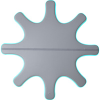 Planche pour paddle gonflable, ronde et flottante sur l'eau, pour le yoga, paddle, collection, 3m
