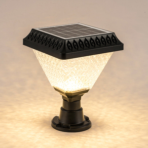 Lampe <span class=keywords><strong>solaire</strong></span> avec minuterie, cour, <span class=keywords><strong>lampadaire</strong></span> extérieur automatique, blanc froid, lanterne décorative, lampes Rgb pour jardin, lumineux - Product Image 1