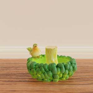 Bán buôn tùy chỉnh gốm Bông Cải Xanh <span class=keywords><strong>Bird</strong></span> Feeder thời tiết chịu mài mòn ngoài trời bát chim cho vườn & Patio OEM ODM thân thiện với môi thiết kế - Product Image 5