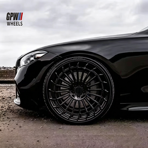 Rines Cóncavos Forjados GPW 5X112 de 18 19 20 21 22 Pulgadas en Aleación Negra para <span class=keywords><strong>Mercedes</strong></span> <span class=keywords><strong>Benz</strong></span> Clase S S550 CL500 S450 GT53 GT63 - Product Image 1