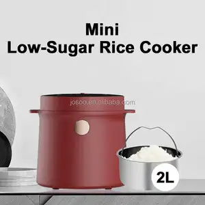 جديد غير عصا طباخ كهربائي الذكية الصغيرة منخفضة جهاز طهي الأرز سرطان البحر صغيرة ووك كعكة طباخ 2L