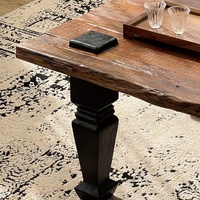 Table basse rectangulaire de style Wabi Sabi, écologique, moderne, personnalisable, de luxe, en bois massif pour salon