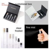 Vente en gros de mini flacons en verre transparents de 2 ml, 3 ml, 5 ml, 10 ml, 15 ml avec bouchon à vis, pour échantillons de parfum, vaporisateurs de poche, emballages