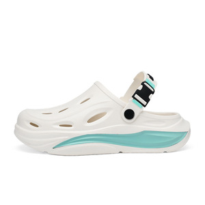 Zapatos de playa de verano para hombre, zapatillas de una pieza con cordones y suela gruesa, informales, ligeros, transpirables, para vacaciones, venta al por mayor - Product Image 3