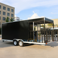 Conteneur Honlu pour restaurant barbecue, bar, restauration rapide, pizza, remorque mobile, cuisine commerciale en conteneur de 20 pieds et 40 pieds à vendre