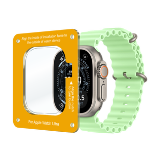 Protection d'écran pour <span class=keywords><strong>Apple</strong></span> Watch Ultra 3 avec applicateur facile, anti-choc, anti-huile, verre trempé 9H pour <span class=keywords><strong>Apple</strong></span> Watch Ultra Series - Product Image 1