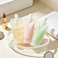 Pochette cosmétique à bec verseur personnalisée en plastique, sachet souple à bec verseur pour emballage de lotion, crème et liquides de soin de la peau