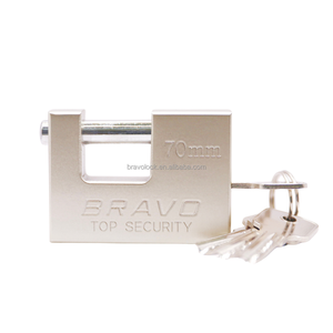 Candado Rectangular Pintado en Níquel BRAVO, Candado de Hierro, Se Acepta Personalización, 60mm/70mm/80mm/90mm/100mm - Product Image 2