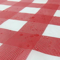 Nappe à carreaux en plastique rouge et blanc Couverture de table jetable de pique-nique pour les anniversaires Carnavals