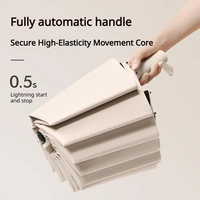 Paraguas con Protección UV, Automático, con Revestimiento Negro, Plegable, Resistente al Viento e Impermeable, para Damas, Regalos, Venta al Por Mayor, Fábrica China