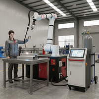 Robot de soudage collaboratif mobile à 6 axes avec capteur de force et de couple, sans programmation, pour la soudure de CS, SS, AL