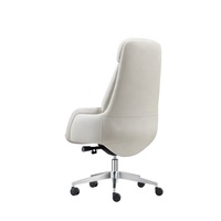 Fauteuil de direction de luxe en cuir, pivotant, réglable en hauteur, à dossier haut, grand modèle, pour bureau et hôtel