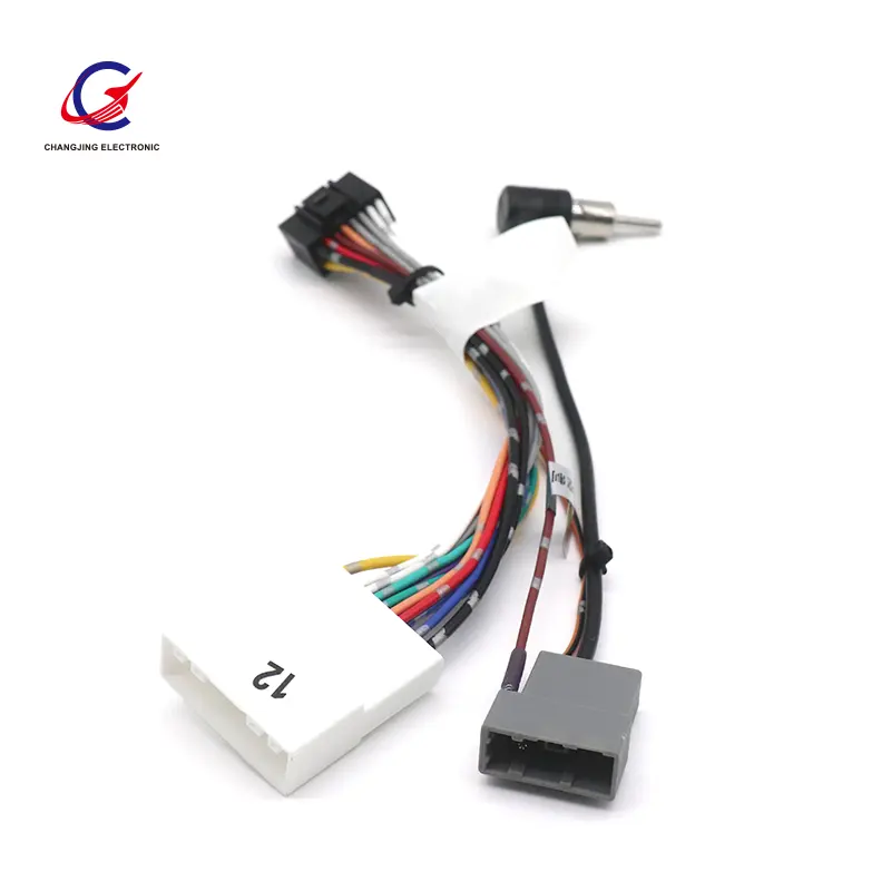 Car Radio Adaptor Wiring Harness With Back Camera Wire For Toyota Audio Power Cable Head Unit Harness