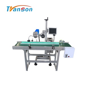 Raycus 50 Wát dây chuyền sản xuất băng tải bay sợi Laser đánh dấu máy cho ống dây PVC túi chai nhựa - Product Image 3