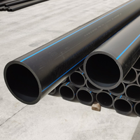 Vente en gros de tuyaux flexibles en PE100 HDPE noir PN16 Tubes d'irrigation à eau 63mm 75mm 90mm 110mm 125mm 140mm 160mm à vendre