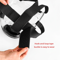 Masque facial transparent détachable en PC pour la vente en gros, avec casque de Taekwondo, Karaté, Boxe, absorbant les chocs pour l'entraînement et le sparring