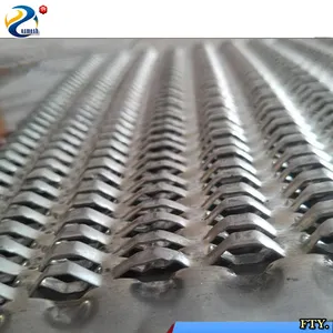 Bridge type slot hole anti slip steel perforated metal mesh plate