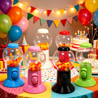Mini distributeur de bonbons en plastique transparent de qualité alimentaire pour cadeaux et jouets de fête pour enfants