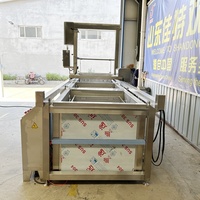Machine de braisage continu multi-unités entièrement automatique de style nid d'abeille, marmite en acier inoxydable pour viande braisée
