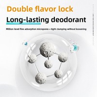 Litière pour chat à base de bentonite, Mongolie Intérieure, paquet économique de 40 livres, formule non-tofu, anti-odeur, agglomération rapide, faible émission de poussière, modèle 0002
