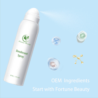 Spray déodorant naturel à séchage instantané pour enlever les odeurs corporelles et vegan soins corporels de longue durée marque privée