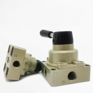 สวิตช์ควบคุมแบบหมุน 4 ทิศทาง ใช้ลม ราคาประหยัด แบบดึงมือ  OEM ปรับแต่งได้ - Product Image 4