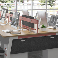 Bureau de travail moderne, mobilier de bureau, bureau de travail modulaire blanc, mobilier de bureau, table de personnel 4 en 1