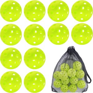 Vente directe usine – Balle de pickleball extérieure de haute qualité 74 mm, durable, élastique, moulée par injection, en plastique, pour le divertissement - Product Image 2