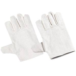 Guantes de soldadura de doble capa de lona, largos y resistentes al calor, para la industria de la soldadura, soldadura con electrodo, con poliéster y algodón - Product Image 1