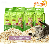 Litière pour chat biodégradable en tofu naturel, ultra-absorbante, faible risque de saupoudrage, granulés hydrosolubles pour usage quotidien, en vrac