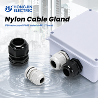 Presse-étoupe en plastique métrique M12*1.5, filetage nylon, usage industriel, 4-8mm, IP68, résistant à la corrosion et aux produits chimiques, certification CE