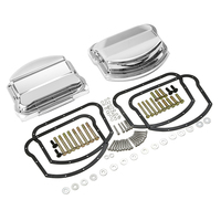 Ensemble de couvercles de culbuteurs CNC TCMT pour Harley Twin Cam 1999-2017, pièces de rechange chromées XF2906G56-E