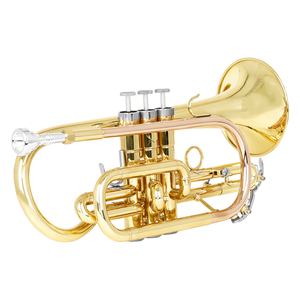 SLADE <span class=keywords><strong>Precio</strong></span> al por mayor Fósforo dorado Cobre BB Rendimiento Práctica Latón <span class=keywords><strong>Corneta</strong></span> - Product Image 4