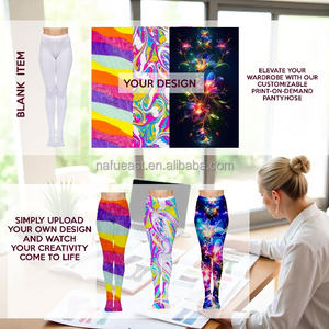 कस्टम रंग प्रिंट पैंटीहोज लड़कियों महिला आकस्मिक दैनिक टाइट्स - Product Image 4