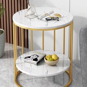 Table basse d'angle de style nordique moderne et luxueuse, étagère de rangement créative, table d'appoint simple pour salon, balcon, salon, meubles - Product Image 2