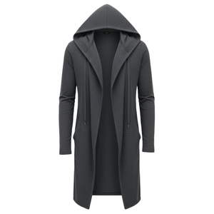 Custom Bulk Long Sleeve Solid Color Hooded <b>Cardigan</b> Unisex Bangladesh Manufacturer Flexible MOQ Private Label Winter - Product Image 1