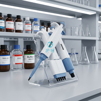 Micropipette à volume fixe en plastique Huke pour un transfert précis de liquides, utilisation en laboratoire et médicale