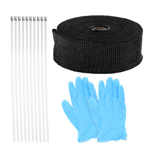Tira de aislamiento térmico para escape de motocicleta, 5m, color negro, 1,5mm de espesor, insonorización para protección de tuberías - Product Image 5