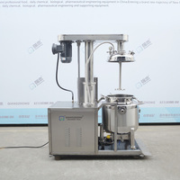 Mélangeur sous vide 50L 100L 200L 500L, émulsifiant, homogénéisateur, mélangeur à cisaillement élevé, cuve de mélange pour produits chimiques et savon liquide, homogénéisateur-disperseur