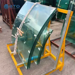 China Manufacturer High Quality 12mm Building Clear Curved Tempered Glass