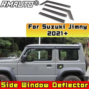 Déflecteur de vitre latérale pour Suzuki Jimny 2021+ – Pare-soleil translucide, protection contre la pluie, visière de fenêtre, pare-vent, pièce de modification - Product Image 2