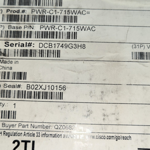 Originele Nieuwe Ciscos Stock Switch Voeding 9300 Serie En 3850 Serie Schakelaars PWR-C1-350WAC PWR-C1-715WAC PWR-C1-1100WAC - Product Image 2